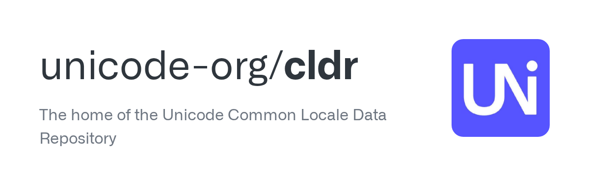 Understanding CLDR
